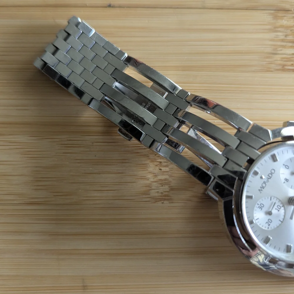Movado Watch Silver Esperanza Chronograph